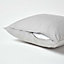 Homescapes Silver Grey Continental Egyptian Cotton Pillowcase 200 TC, 40 x 40 cm