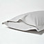 Homescapes Silver Grey Egyptian Cotton Oxford Pillowcase 200 TC, King Size