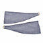 Homescapes Sky Blue Plain Curtain Tie Backs Pair, 66 cm