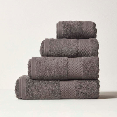 Homescapes Slate Grey 100% Combed Egyptian Cotton Towel Bale Set 500 GSM Price Comparisons | Compare The Build