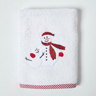 Snowman hand 2024 towels