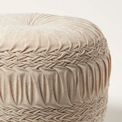 Sofia ribbed deals velvet ottoman