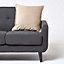 Homescapes Soft Taupe Velvet Cushion, 50 x 50 cm