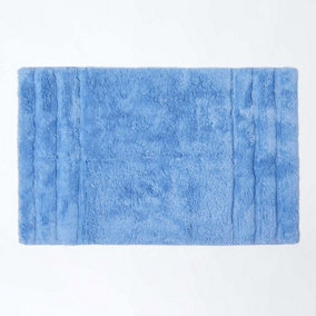 Homescapes Spa Supreme Luxury Blue Bath Mat