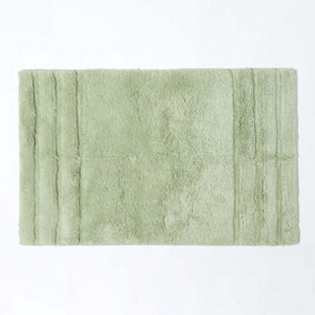 Homescapes Spa Supreme Luxury Sage Green Bath Mat