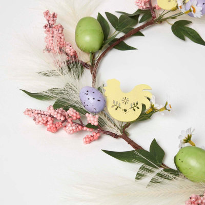 Homescapes Spring Easter Egg, Hen and Berries Garland