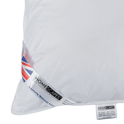 Homescapes Super Microfibre Camomile Pillow with Dried Camomile Insert