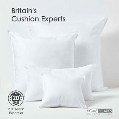 Homescapes Super Microfibre Cushion Pads Luxury Cushion Filler and Inserts 40 x 40 cm 16 x