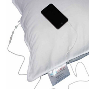 Homescapes Super Microfibre Music Pillow with Speakers - Medium/Firm