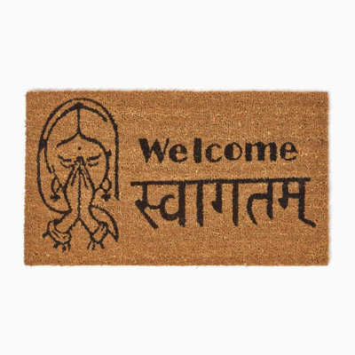 Homescapes Swagat Welcome Coir Doormat