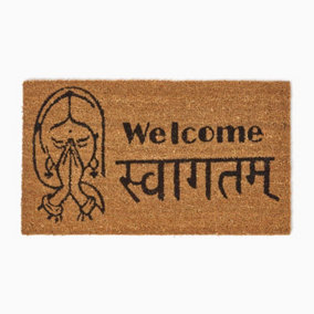 Homescapes Swagat Welcome Coir Doormat