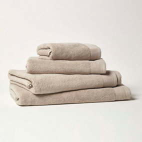 Homescapes Taupe 100% Combed Egyptian Cotton Bath Towel 700 GSM