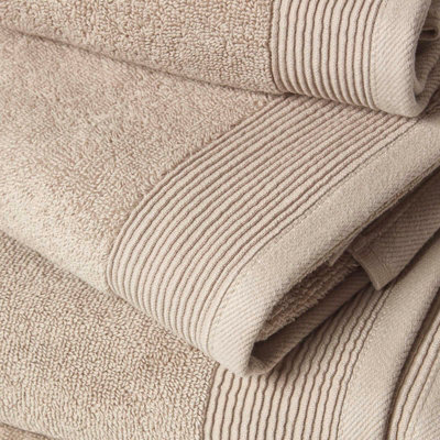 Homescapes Taupe 100% Combed Egyptian Cotton Set of Face