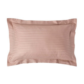 Homescapes Taupe Beige Egyptian Cotton Satin Stripe Oxford Pillowcase 330 TC