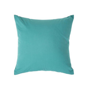 Homescapes Teal Continental Egyptian Cotton Pillowcase 200 TC, 40 x 40 cm