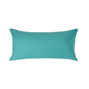 Homescapes Teal Continental Egyptian Cotton Pillowcase 200 TC, 40 x 80 cm