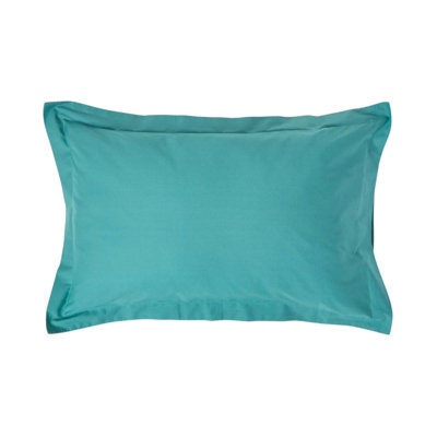 Homescapes Teal Egyptian Cotton Oxford Pillowcase 200 TC DIY at B&Q