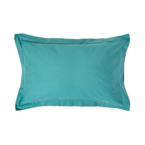 Homescapes Teal Egyptian Cotton Oxford Pillowcase 200 TC