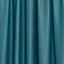Homescapes Teal Herringbone Chevron Blackout Curtains Pair Pencil Pleat, 46x90"