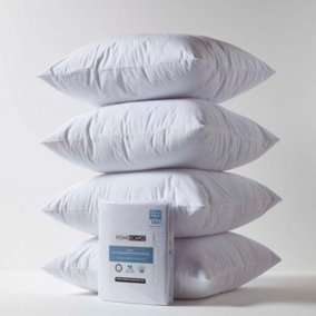 Homescapes Terry Towelling Waterproof Pillow Protectors 60 x 60 cm, Pack of 4