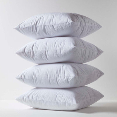 Homescapes Terry Towelling Waterproof Pillow Protectors 60 x 60 cm, Pack of 4