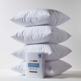 Homescapes Terry Towelling Waterproof Pillow Protectors 65 x 65 cm, Pack of 4