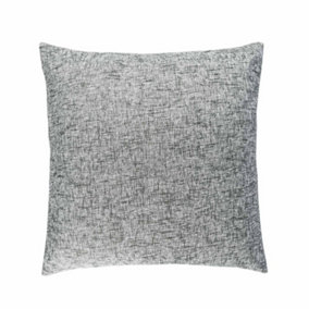 Homescapes Textured Boucle Dark Grey Cushion Cover, 45 x 45 cm