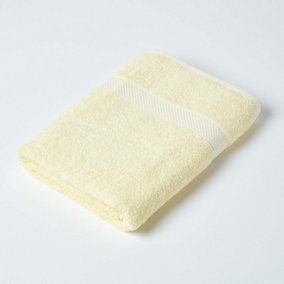 Homescapes Turkish Cotton Bath Towel, Yellow