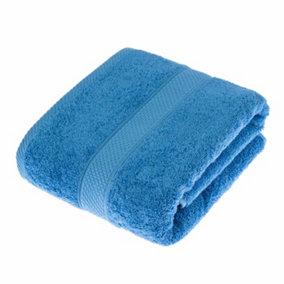 Homescapes Turkish Cotton Cobalt Blue Bath Towel