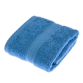 Homescapes Turkish Cotton Cobalt Blue Face Towel