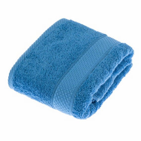 Homescapes Turkish Cotton Cobalt Blue Hand Towel