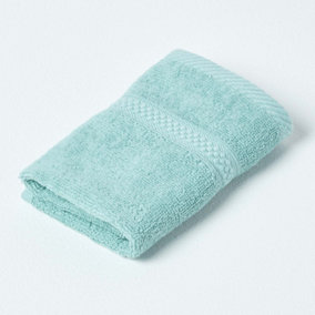 Homescapes Turkish Cotton Face Cloth, Mint Green