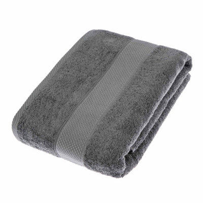 Homescapes Turkish Cotton Grey Bath Sheet Price Comparisons | Compare The Build