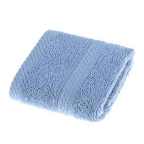 Homescapes Turkish Cotton Light Blue Face Towel