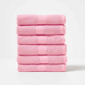 Homescapes Turkish Cotton Pink Hand Towel