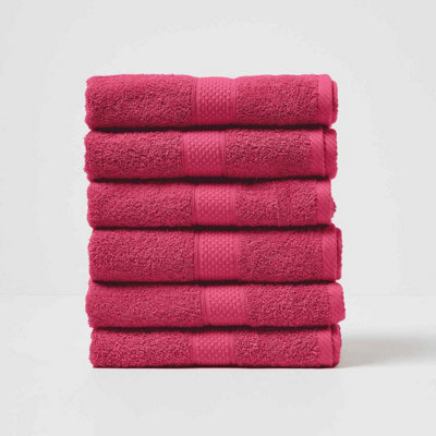 Homescapes Turkish Cotton Raspberry Hand Towel Price Comparisons | Compare The Build