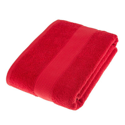 Homescapes Turkish Cotton Red Bath Sheet Price Comparisons | Compare The Build