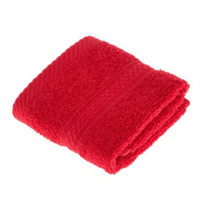 Homescapes Turkish Cotton Red Face Towel