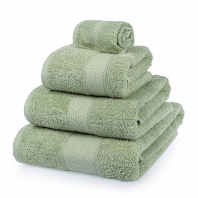 Homescapes Turkish Cotton Sage Green Bath Towel Set Price Comparisons | Compare The Build