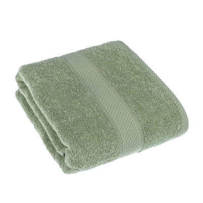 Homescapes Turkish Cotton Sage Green Bath Towel