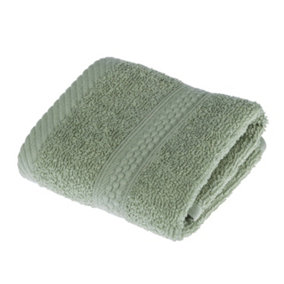 Homescapes Turkish Cotton Sage Green Face Towel