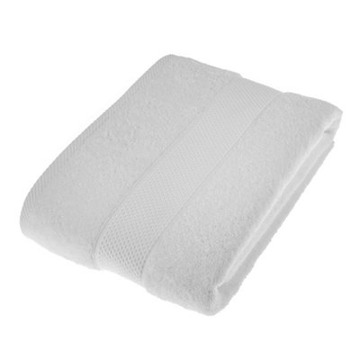 Homescapes Turkish Cotton White Bath Sheet DIY at B&Q