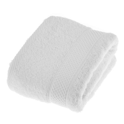 Homescapes Turkish Cotton White Hand Towel DIY at B&Q