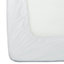 Homescapes White Brushed Cotton Fitted Sheet 100% Cotton Luxury Flannelette, Double