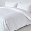 Homescapes White Continental Egyptian Cotton Duvet Cover Set 1000 Thread count, 150 x 200 cm