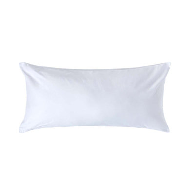 Homescapes White Continental Egyptian Cotton Pillowcase 1000 TC, 40 x 80 cm