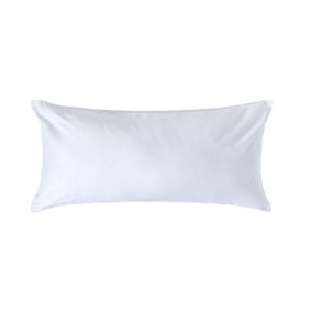 Homescapes White Continental Egyptian Cotton Pillowcase 1000 TC, 40 x 80 cm