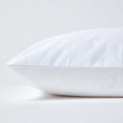 Homescapes White Continental Egyptian Cotton Pillowcase 1000 TC, 60 x 60 cm