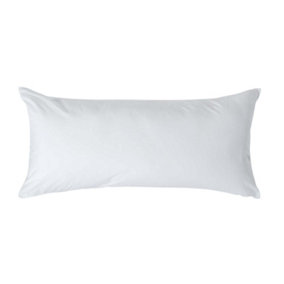 Homescapes White Continental Egyptian Cotton Pillowcase 200 TC, 40 x 80 cm