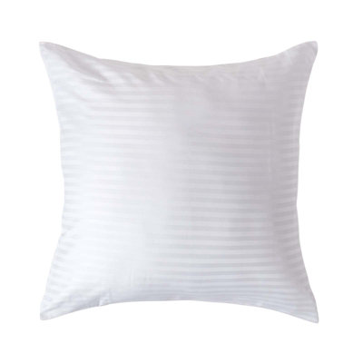 Homescapes White Continental Egyptian Cotton Pillowcase 330 TC, 60 x 60 cm